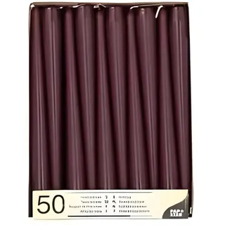 Papstar Leuchterkerzen 50 St. Ø 2,2 cm 25 cm beere