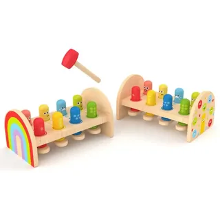 Hape Regenbogen Hammer Bank (87-0529) Spielzeug - Multicolor - One Size