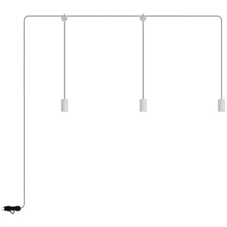Creative Cables E-snake Eiva Ip65 Außenlampe Mit 3 Leuchten Und Rosette - White - One Size