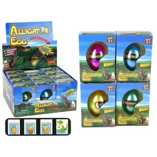 Leantoys Wachsendes Alligator-Krokodil-Ei 6cm