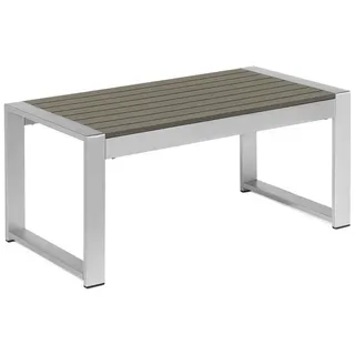 Beliani Salerno Dunkelgrau Aluminium 90 x 42 x 50 cm