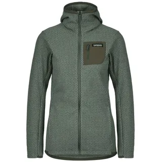 Patagonia Damen Fleece R1 Air Full Zip Hoody Hemlock Green - S