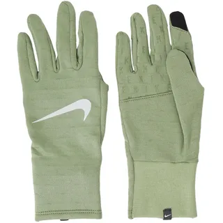Nike Damen Sphere 4.0 Running Gloves Laufhandschuhe Training Winterhandschuhe atmungsaktiv, Oil Green/Oil Green/Silver, M