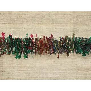 Dmora - Weihnachtsdekoration Bossons, Weihnachtsdekor, Weihnachtsornament, Festliche Dekoration, Made in Italy, 1000x8 h8 cm, Regenbogen