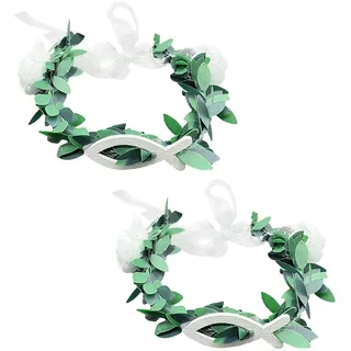 Alide 2 Stück Tropfschutz Kommunionkerzen, 3-6 Cm, Tropfenfänger Für Taufe, Hochzeit (Christusfisch)