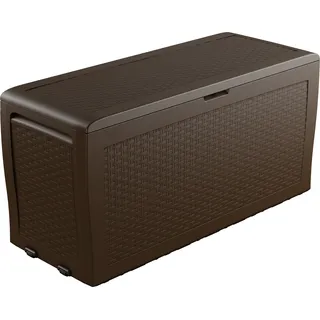 Keter Samoa Rattan Gartenbox 270L braun Aufbewahrungsbox - Braun