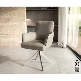 DeLife Drehstuhl Heira-Flex Leder beige