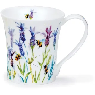Dunoon JU-BUSB-LA Kaffeebecher aus feinem Porzellan, Motiv: Bienen, Jura-Form, 0,2 l
