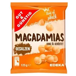 Gut&Günstig Macadamias geröstet & gesalzen 125,0 g