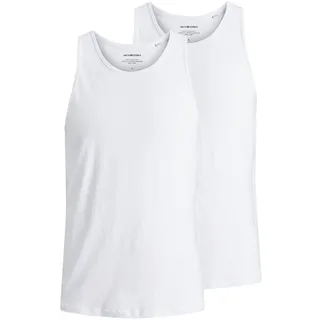 JACK & JONES Male TANKTOP 2 PACK NOOS", Weiss