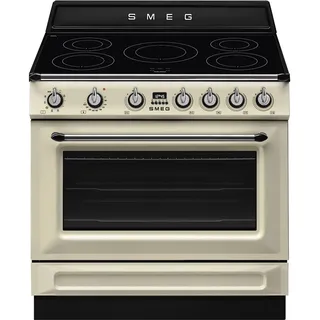 Smeg TR90IMP Standherd mit Induktion 90 cm Victoria-Design Creme
