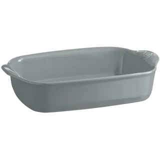 Emile Henry Ultime kleine rechteckige Auflaufform – für 2 – 4 Personen – Keramik mit hoher Widerstandsfähigkeit – homogenes Kochen und Servieren vom Ofen bis zum Tisch – Farbe Perle – hergestellt in