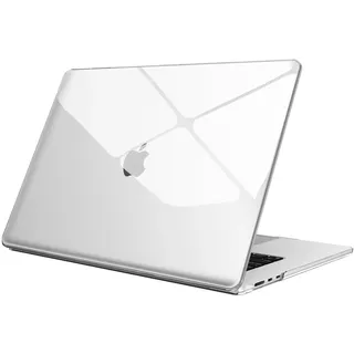 Fintie Hülle Kompatibel mit MacBook Air 15 Zoll M4 M3 M2 A3241 A3114 A2941 (2025-2023), Ultradünne Hartschale Schutzhülle Snap Case Kompatibel mit MacBook Air 15" Retina, Transparent