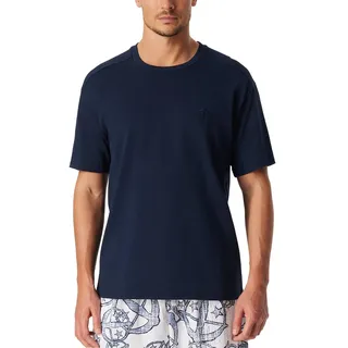 Schiesser Herren Schlafshirt Rundhals Kurzarm Loungewear Nightwear Organic Cotton 150 Years