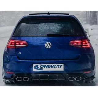Oneway Heckdiffusor kompatibel mit Volkswagen Golf VII HB R 2013-2016 - Schwarz glänzend