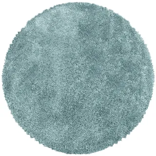 Ayyildiz Fluffy Hochflorteppich 120 x 120 cm Blau