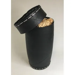 Upcycling-Box aus recyceltem Reifen als Aufbewahrung für Kaminanzünder 30cm