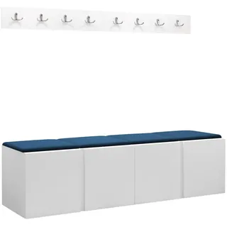 Mirjan24 Garderoben-Set Orion VII Weiß/Blau