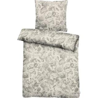 APELT Lela Floral Grau 135 x 200 cm + 2 x 80 x 80 cm