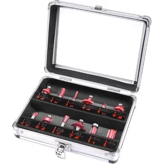 EXTOL CRAFT 44037 Formschneider für Holz, mit SK-Klingen, Satz à 12 Stück