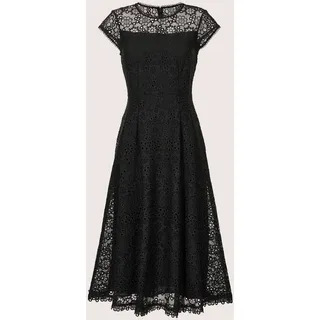 Midikleid MADELEINE "Spitzenkleid Romantisches Festtagskleid mit Spitzenborte", Damen, Gr. 34, N-Gr, schwarz, Obermaterial: 100% Polyester PES., Modern, normal, Kleider Midikleid
