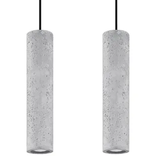Sollux Luvo 2-flg. 6 cm Beton/Schwarz