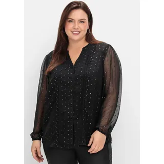 sheego by Joe Browns Chiffonbluse, schwarz