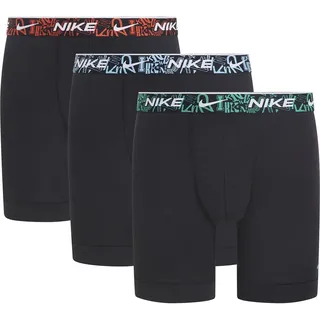 Nike Eday Stretch Slip Boxer 3 Einheiten S, Schwarz/Pcnt Red/Aquas Blue/STDM Green/LG Wb, S