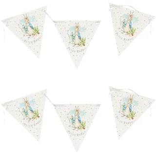Peter Rabbit Classic Tableware Party Bunting, 3m with 20 Flags