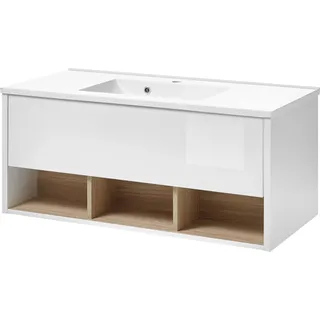 PLACES OF STYLE Waschtisch »Studio Line, Waschtisch inkl. Waschbecken, modernes Design«, in zwei Farben verfügbar, ausreichend Stauraum