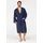 Bademantel Travel Blau S