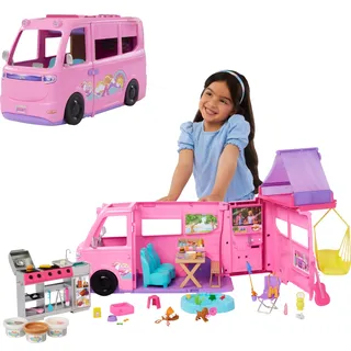 Mattel Puppenauto Barbie Super Abenteuer-Camper mehrfarbig HRJ78