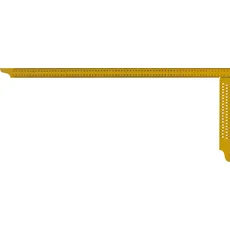 Zimmermannswinkel 800x320mm pulverb. gelb, mit Anreißlöcher B Y084
