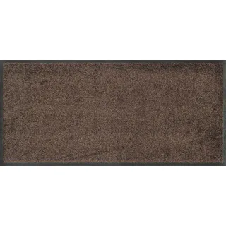 Wash+Dry Fußmatte Brown 35x75cm, innen und außen, waschbar, braun