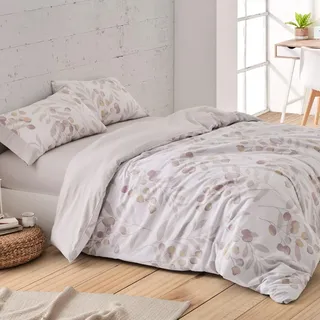 Burrito Blanco | Flanell-Bettbezüge | 135 cm breites Bett (+ verfügbare Größen) | Design 574 | Farbe Terrakotta (135 x 190/200 cm)
