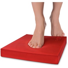 Yes4All NSBE Balance Pad L XL inkl, balance pad erwachsene für Stabilität; balance-pad für Fitness-Workout-Training Geeignet für zu Hause, Arbeit (Rot-L)