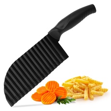 Bild von Wellenschneider - Wellenmesser für Gemüse Kartoffel Chips und Pommes Crinkle Cutter auch als Kartoffelschneider Messer und Wellenschnittmesser für einen mühelosen Wellenschnitt