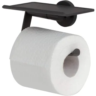 Tiger Noon Toilettenpapierhalter mit Ablage Schwarz