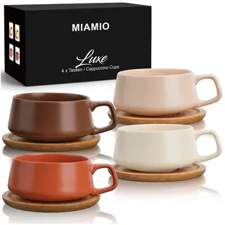 MiaMio Kaffeetasse 0,32 l Beige 4 St.