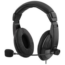 Deltaco USB stereo headset 40 mm drivers 32 ohm.