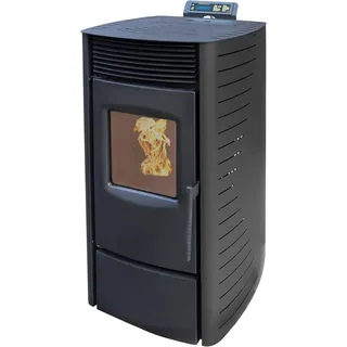 NEMAXX® P9 Pelletofen 11 kW A+ bis 220 m3 – Auto-Reinigungszyklus, ECO-Modus, Wochenprogramm & mechanische Reinigungsunterstützung – Schwarz