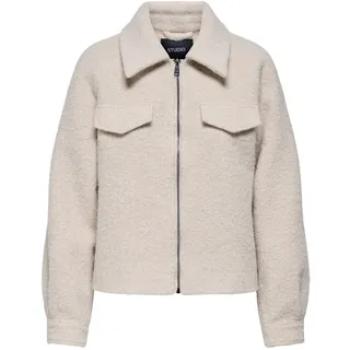 ONLY Damen Onlmalo Boucle Jacket OTW Noos, Pumice Stone, xx_s