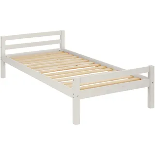 dorel home furnishings Bett 90 x 200 cm Kiefer massiv weiß