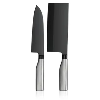 Ultimate Black Messer-Set, 2-teilig - Schwarz