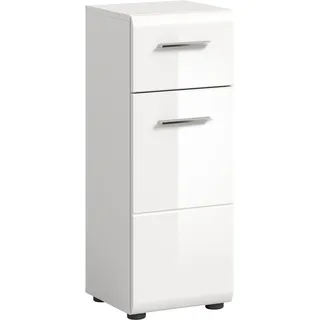 xonox.home Standschrank Ice 30 cm x 80 cm x 30 cm Weiß-Weiß