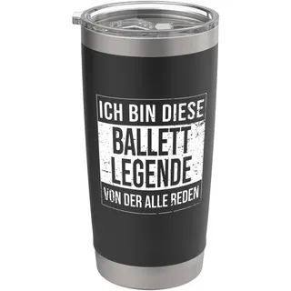 Ballett-Tänzer Geburtstag geboren Legende Ballett Doppelwandiger Edelstahl-Thermobecher