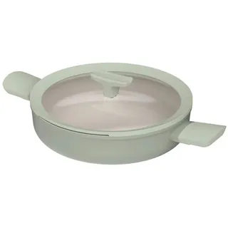 BergHOFF Kasserolle , Salbeigrün , Metall , 2.9 l , 11 cm , backofengeeignet, Griffe werden nicht heiß, schadstofffrei gemäß EU-Standards , Kochgeschirr, Töpfe, Kasserollen