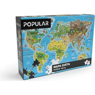 Puzzle - Weltkarte, 160 Teile - DE