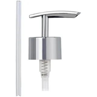Wenko Ersatzpumpkopf Flach Kunststoff (ABS), 5.3 x 17 x 3.4 cm, Chrom, Silber