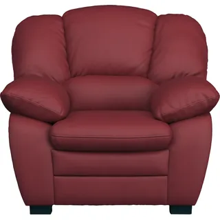 Cotta Sessel Casino Leder 109 x 88 x 92 cm rot